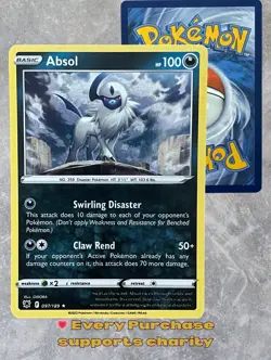 Pokemon Absol 097/189 Astral Radiance Cosmos Holo Galaxy Foil Blister Promo NM - Image 1