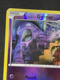 Pokemon Team Aqua's Grimer 7/34 Double Crisis Reverse Holo, Kawayoo, 2015 - Image 2
