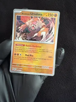 Blood Moon Ursaluna 54 Master Ball Pokemon Card - Image 1