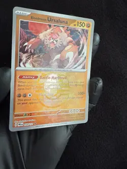 Blood Moon Ursaluna 54 Master Ball Pokemon Card - Image 2