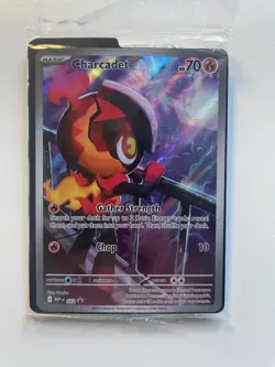 Pokemon TCG: 2025 Phantasmal Flames ETB Black Star Promo Charcadet (MEP 022) - Image 1