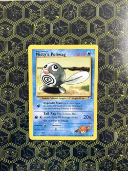 Pokemon TCG Misty's Poliwag Gym Heroes 87/132 Regular Unlimited Common D3 - Image 1