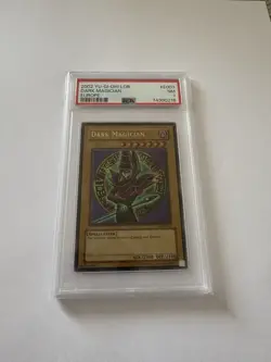 Yu-Gi-Oh Dark Magician 2002 LOB-E003 PSA 7 - Image 1