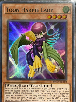 Toon Harpie Lady Yu Gi Oh TOCH-EN002 PSA 9 2020 Toon Chaos MINT Holo - Image 2