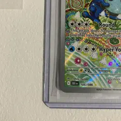 Pokemon TCG SV Black Bolt English Seismitoad #105/086 Illustration Rare Card - Image 3