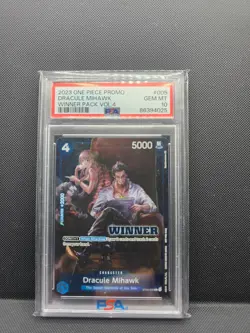Dracule Mihawk (Winner Pack Vol. 4) ST03-005 OP Promotion Cards Foil PSA 10 - Image 1