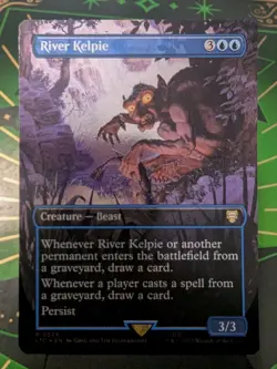 MTG River Kelpie (Borderless) Commander: the Lord of the Rings Foil NM - Image 1