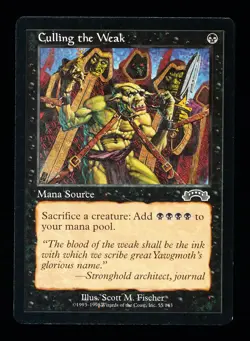 * * 1x Culling the Weak x1 * * Exodus MTG NM Near Mint - Image 1