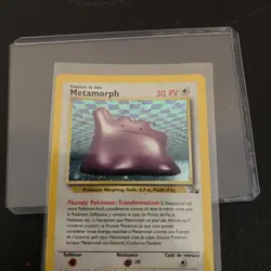 Metamorph (Ditto) 3/62 Pokemon Fossil 1999 WOTC Holo French - Image 3