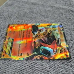 2012 Pokemon Entei EX 13/108 Ultra Rare Full Art Holo Dark Explorers - Image 4