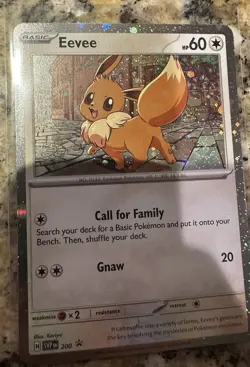 Pokemon TCG Destined Rivals - Eevee SVP 200 Checklane Blister Promo DOUBLE SWIRL - Image 1