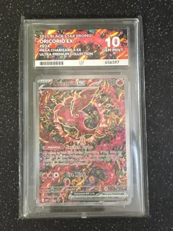 Pokemon TCG Mega Charizard X Ex MEP 023 & Oricorio 024 UPC promo PERFECT Ace 10 - Image 4
