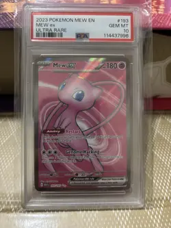 2023 POKEMON SV 151 MEW EN #193/165 MEW EX ULTRA RARE PSA 10 - Image 1