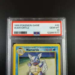 PSA 10 Wartortle 42/102 Pokemon Base Set 1999 Non Holo Card - Image 2
