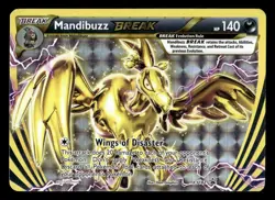 Mandibuzz Break XY182 Ultra Rare Black Star Promo Pokemon Card - Image 1