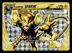 Luxray Break 47/122 Ultra Rare XY Breakpoint Pokemon Card - Image 1