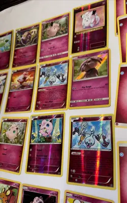 32 LOT Pokemon Cards DISCONTINUED FAIRY PINK 6 Holos Rare TCG ALL DIFFERENT - Image 2