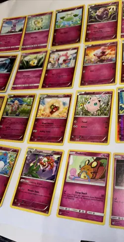 32 LOT Pokemon Cards DISCONTINUED FAIRY PINK 6 Holos Rare TCG ALL DIFFERENT - Image 5