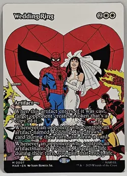 Magic The Gathering Spider-Man Wedding Ring Mythic #0007 Borderless Regular - Image 1