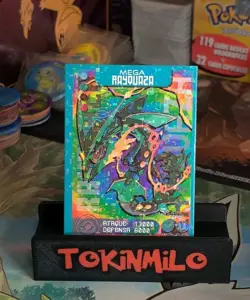 Pokemon Mega Rayquaza Holo Squares Peruvian Pokedex Edition - Image 1