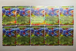 Lot Of 10: Pokemon TCG Phantasmal Flames Mega Heracross ex 004/094 - Image 1
