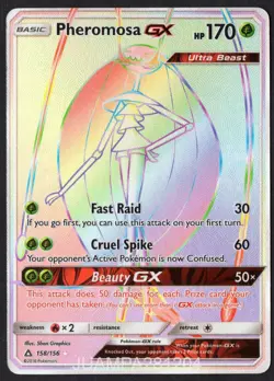 PHEROMOSA GX 158/156 ULTRA PRISMA CROMO POKEMON ULTRA PRISM 2018 TCG ✨ HOLO - Image 1