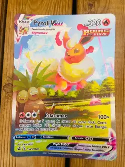 Carte Pokemon - Pyroli Vmax SWSH180 - Promo Alternative JUMBO Epee et Bouclier - Image 1