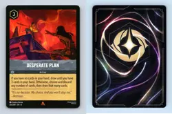 Desperate Plan #201/204 Lorcana Reign Of Jafar 2025 Disney Rare TCG Card - Image 1