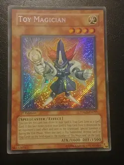 Yu-Gi-Oh! SECRET RARE HOLO CARD TOY MAGICIAN TDGS-EN099 1ST NM - Image 1