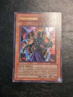 Yu-Gi-Oh! ULTRA RARE HOLO CARD HELPOEMER PGD-058 VINTAGE PRINT NM - Image 1