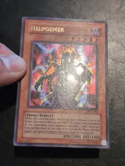 Yu-Gi-Oh! ULTRA RARE HOLO CARD HELPOEMER PGD-058 VINTAGE PRINT NM - Image 2