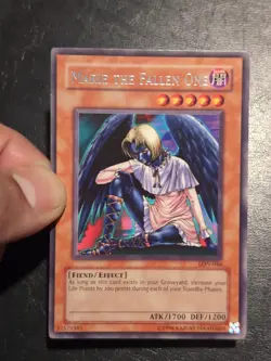 Yu-Gi-Oh! RARE CARD MARIE THE FALLEN ONE LON-046 1996 VINTAGE PRINT LP - Image 3