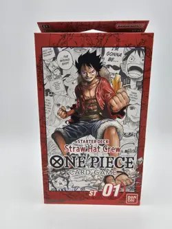 One Piece Card Game Starter Deck ST01 Straw Hat Crew New/OVP English - Image 1