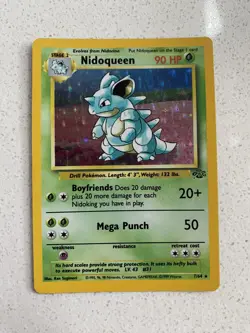 Pokemon TCG Nidoqueen Jungle Holo Rare Card 7/64 - Image 1