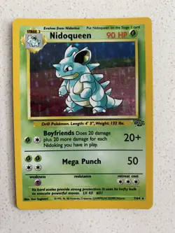 Pokemon TCG Nidoqueen Jungle Holo Rare Card 7/64 - Image 3