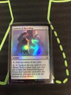 MTG Magic The Gathering Lantern Of Revealing Foil CLB DnD Artifact Commander - Image 1