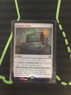 MTG Magic The Gathering Treasure Chest Foil Promo Artifact Commander DND AFR - Image 1