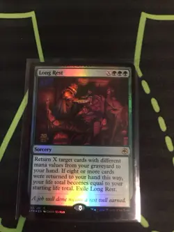 MTG Magic The Gathering Long Rest Foil Rare Prerelease Promo DnD Sorcery - Image 1