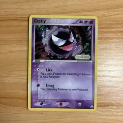 Pokemon Card Ex Legend Maker Gastly 52/92 2006 Reverse Stamped Holo MP - Image 1