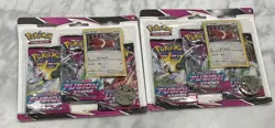 Pokemon TCG Fusion Strike 3 Pack Blisters Set Of 2 (Eevee) Brand New/Sealed 820650809200 - Image 1
