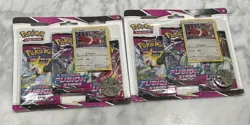 Pokemon TCG Fusion Strike 3 Pack Blisters Set Of 2 (Eevee) Brand New/Sealed 820650809200 - Image 2