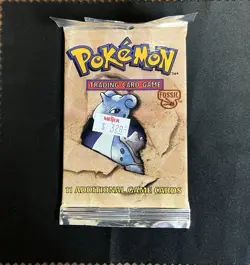 Pokemon Wizards of the Coast Fossil Booster Pack With Original Price Sticker - Image 1