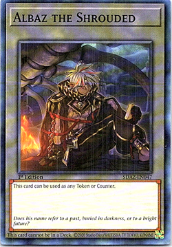 Albaz The Shrouded SDAZ-EN047 Yu-Gi-Oh! Light Play 1st Edition - Image 1