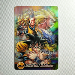 S1808 Son Goku 3D 253 Japanese Dragon Ball x Morinaga Clear Wafer Card - Image 1