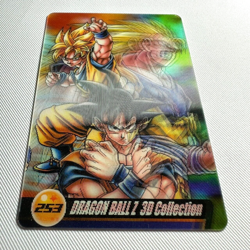 S1808 Son Goku 3D 253 Japanese Dragon Ball x Morinaga Clear Wafer Card - Image 2