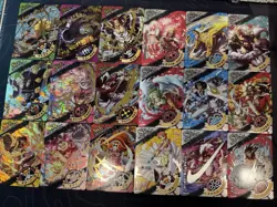 One Piece Set of 18 Collectible Character Anime SSR SR Cards CCG Luffy Sanji - Image 1