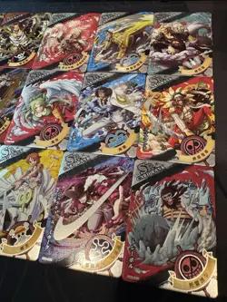 One Piece Set of 18 Collectible Character Anime SSR SR Cards CCG Luffy Sanji - Image 5