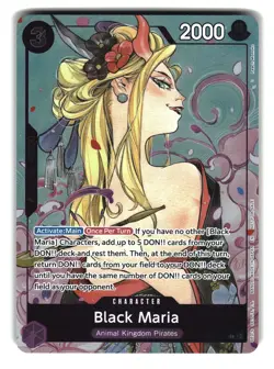 Black Maria OP08-074 SR Gift Collection 2023 One Piece Card - Image 1