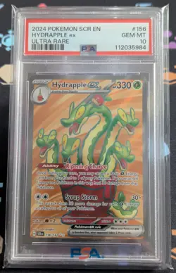 Pokemon TCG Stellar Crown Hydrapple EX Ultra Rare Holo Card 156/142 PSA 10 - Image 1