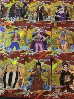 One Piece Set of 18 Collectible Character Anime SSR Cards CCG Luffy Nami - Image 3